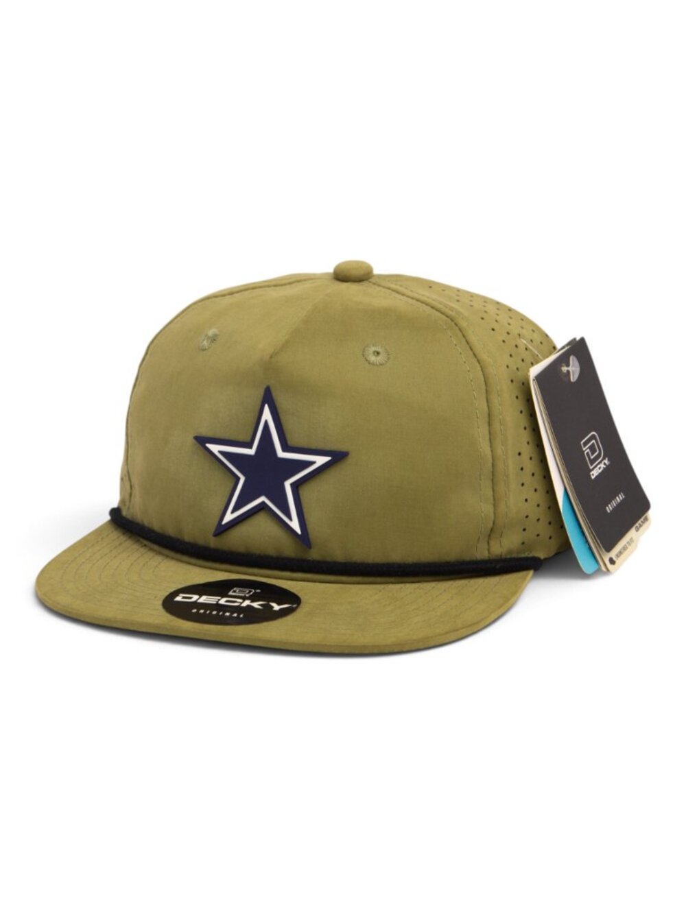 Dallas Cowboys 3D Perforated Rope Hat- Loden/ Black